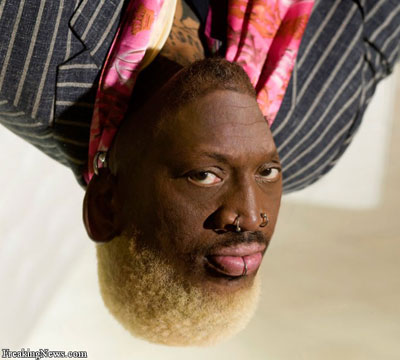 Dennis Rodman....UPSIDE DOWN